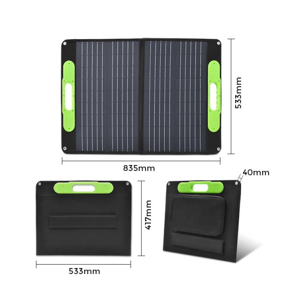 Camping Folding Solar Panel PET USB 3.0 40w 50w 60w 80w 18v Portable Foldable Solar Panel