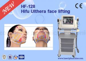 China 4Mhz / 7Mhz Vertical 3D HIFU Machine For Facial Wrinkle / Freckle / Acne Removal on sale