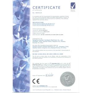 Hangzhou Sansen Hardware Machinery Co.,Ltd. Certifications