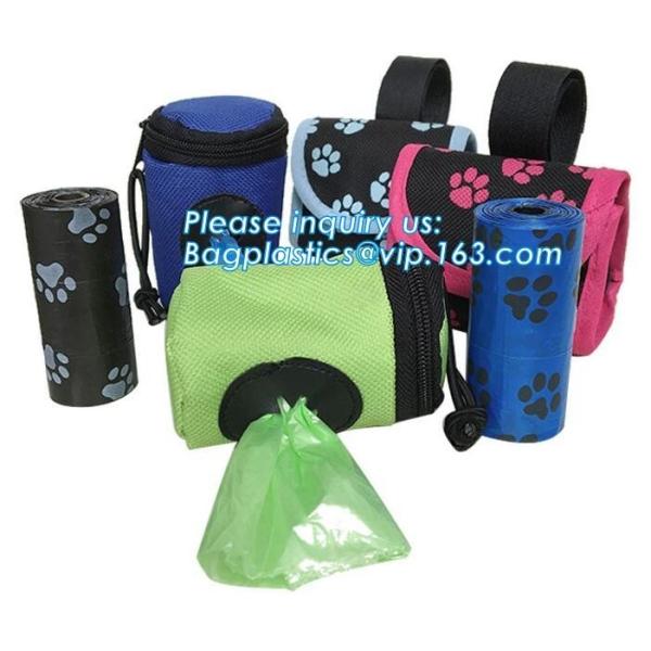 Pet product house shape dog waste bags with dispenser and leash clip, Pet Waste Bag Removal Disposal Heavy Duty Earth Fr