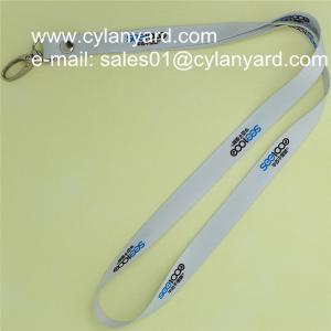 China Customized sublimated lanyard with heavy duty metal snap hook wholesale