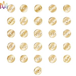 Buy cheap 8.5mm 26Pcs A-Z Stainless Steel Letter Charms For Jewelry from wholesalers