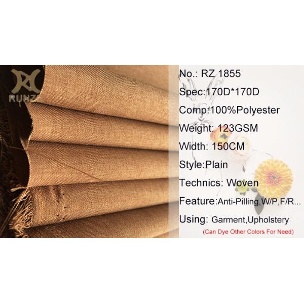 Soft and Flowing 170D Polyester Doris Yarn Plain Woven Linen Fabric for Summer Dress