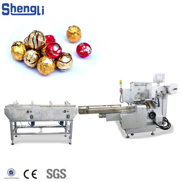 15-32mm Product Size Full Automatic Chocolate Wafer Ball Peanut Compound Packaging Machine