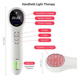 China PDT LED Light Hair Regrowth Comb Near Infrared Hair Growth Scalp Massager wholesale