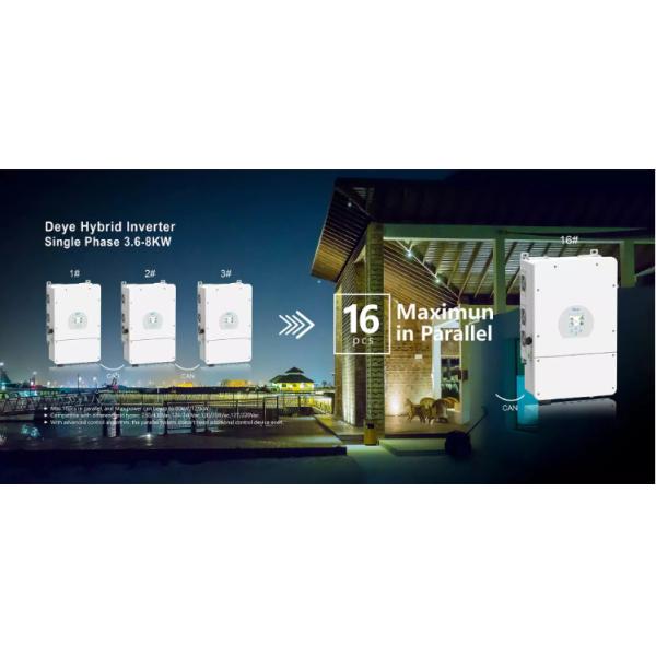 Deye SUN-8K-SG01LP1-US/EU Hybrid Inverter 8KW 48V for Single Phase PV Solar System