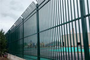 China Black Metal Tubular Fencing Galvanized Ornamental Steel Fence wholesale