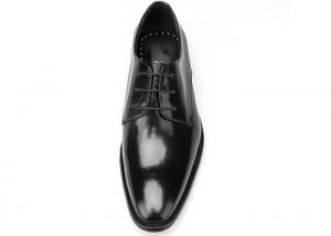 China Italian Mens Leather Dress Shoes Black Lace Dress Shoes For Business Office wholesale
