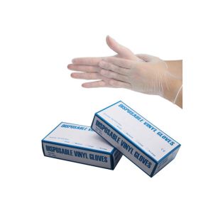 China FDA Disposable Powder Free Protective Vinyl Gloves 3.5 Mil wholesale