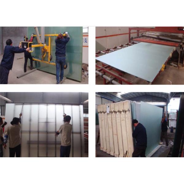 4mm - 19mm Thickness Clear Frosted Glass , Tinted / Colored Frosted Glass