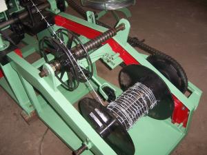 China Straight And Reverse Twist Barbed Wire Machine PVC Coated 60-70 kg/ Hour Capacity wholesale