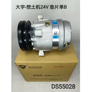 Auto AC Conditioning Compressor For Daewoo excavator 9011707717 14529059 24V V5