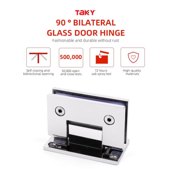 180 Degree Stainless Steel Shower Door Glass Clamp Hinge for Long Life Laundry Needs