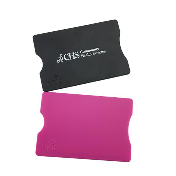 ABS Credit Card Protector Sleeves / Plastic RFID Blocking With Aluminum Foil