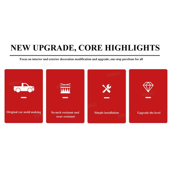 Viknav for F150 Raptor seat back modification door anti kick panel interior upgrade decorative pad