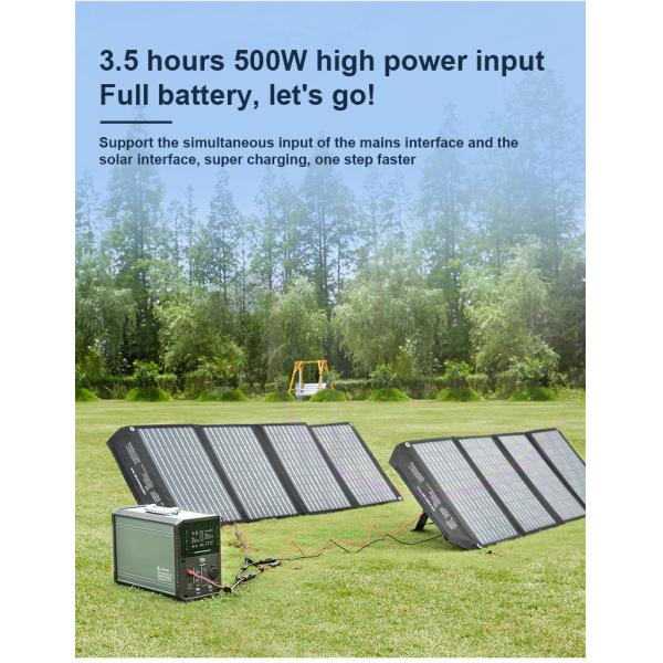 Pure Sine Wave Solar Power Station 1075WH 1000W Lithium Iron Phosphate Battery Pack