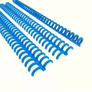 China Blue ABS PP Plastic Ring Spiral Plastic Binding Clip For Folder Notebook wholesale