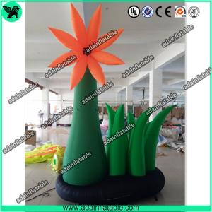 China 4m Event Party Decoration Oxford Inflatable Orange Flower Holiday Advertising Flower wholesale