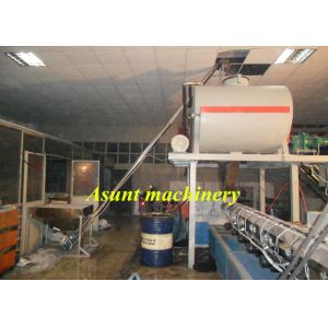 PLC control automatic PET bottle flakes recycle granules extrusion machine