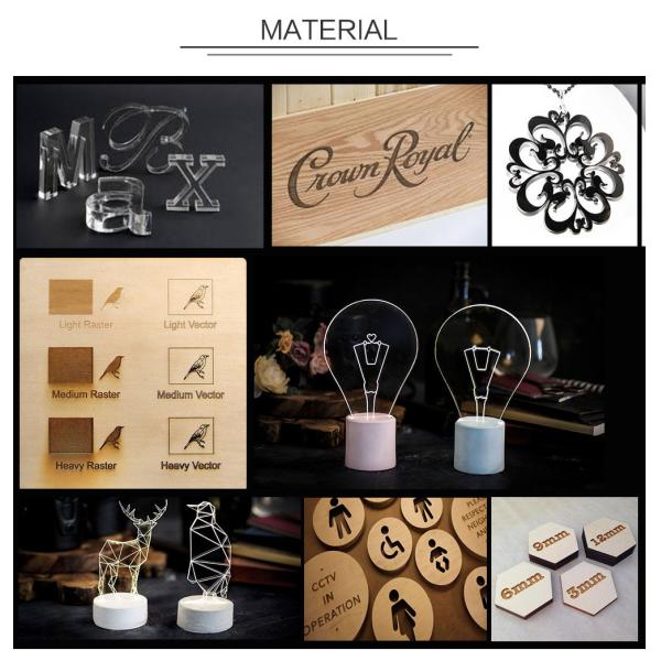 Industrial Dual Head Laser Cutter 90*60cm Knife Strip Honeycomb Platform