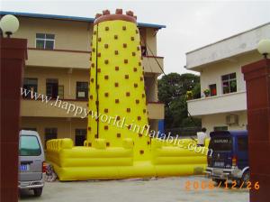 China yello clour inflatable climbing wall , rock climbing wall , rock climbing wall price wholesale