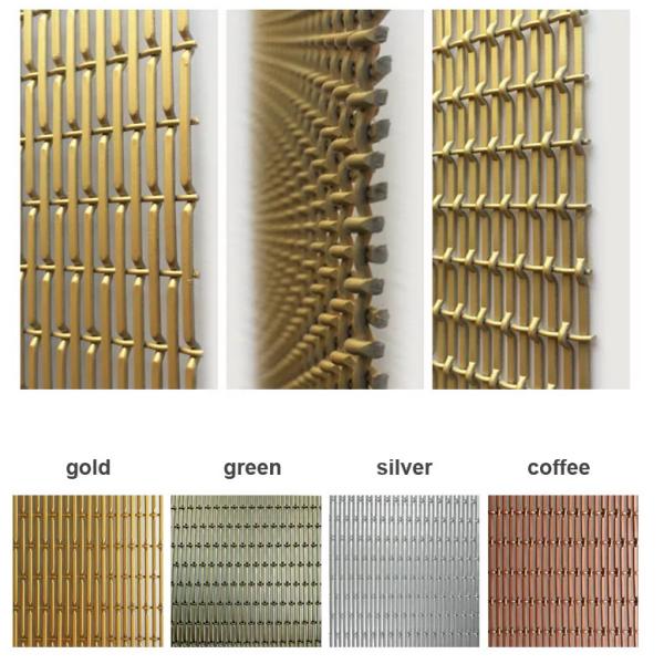 Decorative Metal Mesh Resistance Acid Architectural Woven Wire Mesh Panel