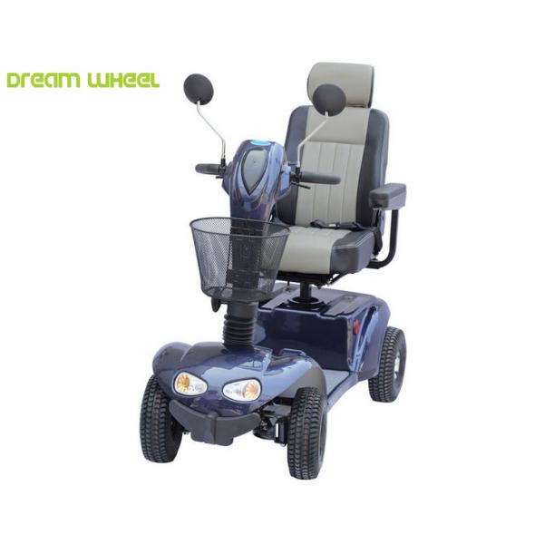 12 Inch 4 Wheel Drive Electric Mobility Scooter 15km/h 860W 24V Adjustable