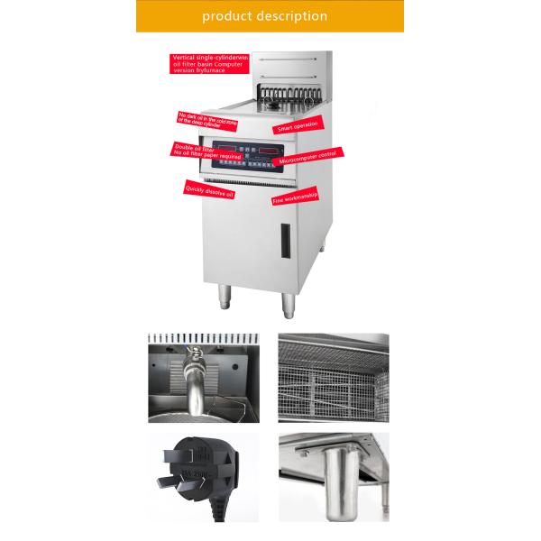 28L+28L High Quality 2 Tank and 4 Baskets Commercial Stainless Steel Electric Microcomputer Fryer