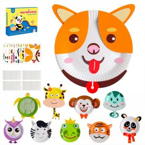 China Artibetter Paper Plate Craft Kit Animal 10Pcs DIY Preschool Learning Toys wholesale