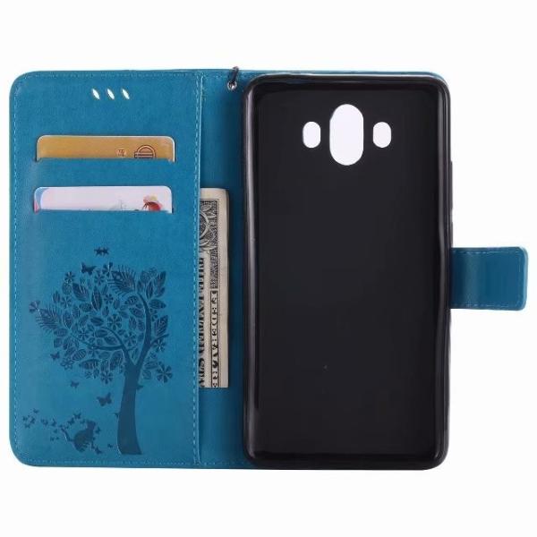 Huawei Mate 10 Wallet Flip Leather Case Cover with Lucky Tree Embossed