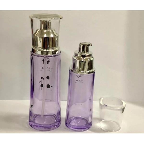 100ml Commercial Glass Pump Bottles Lotion Bottles/ Custom Cosmetic Packaging OEM