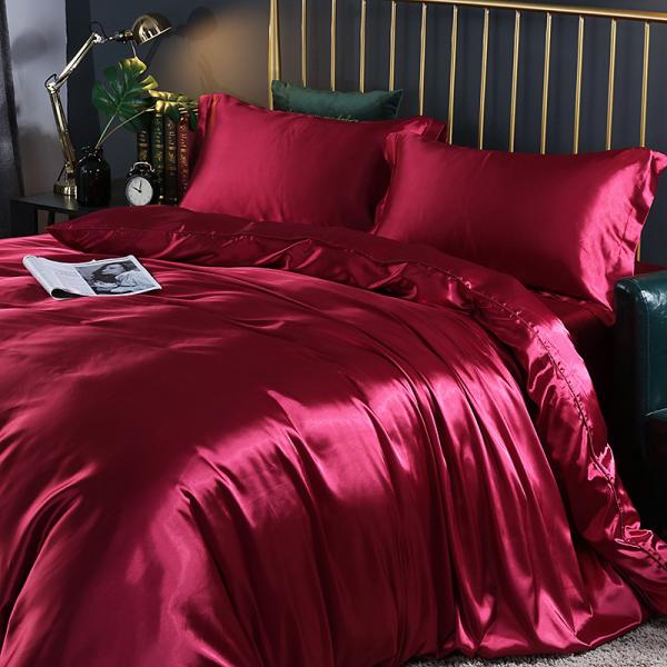 All Season King Size 25mm Mulberry Silk Bedding Set Christmas Gift