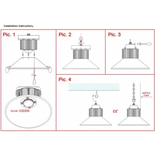 5 years warranty time 200w led high bay for warehouse lighting