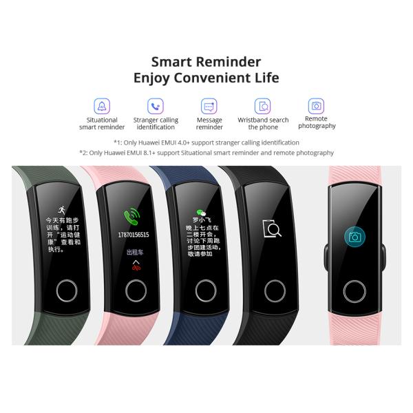 Huawei HONOR Band 5 Smart Watch Magic Color Touch Screen Swim Stroke Detect Heart Rate Sleep Nap Band Honor 5