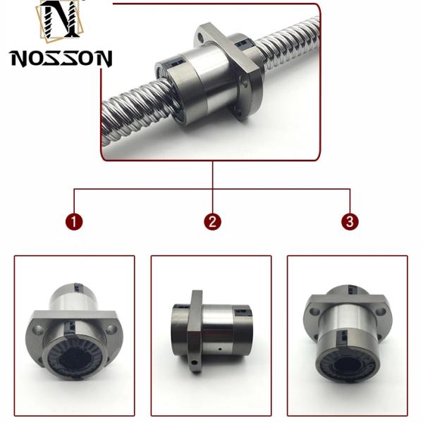 Flanged Single Ball Nut Ball Screw SFU 2005 2505 for Metric Measurement System Precision C3 C5 C7 Left Hand Thread HIWIN