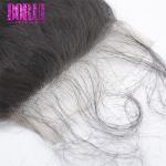 Deep Wave 4x4 Lace Closure Free Part With Baby Hair In Transparent Brazlian