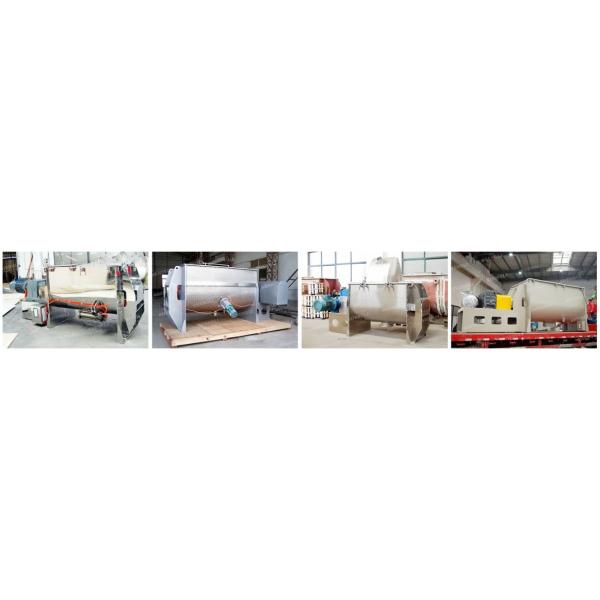 Stainless Steel Single Shaft Paddle Mixer 0.3cbm-20cbm Capacity