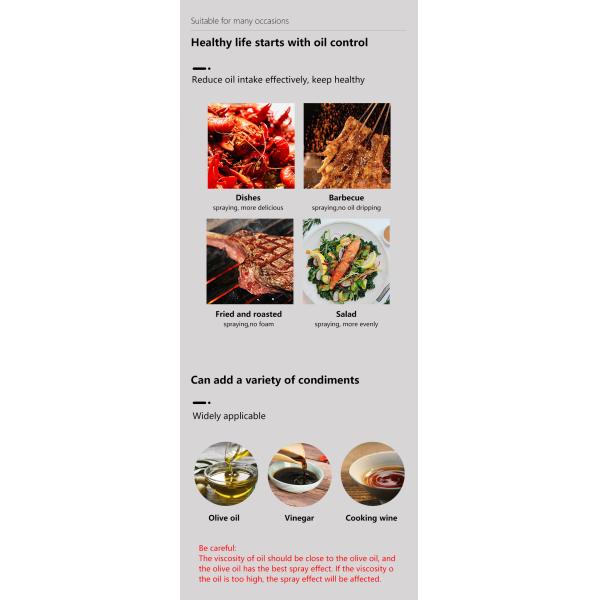 250ml PET Kitchen Oil Spray Bottle Personal Care Perfume Essential Oil Packaging UKP16