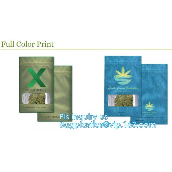 Medical Herbal Incese Packaging Zipper Pouches, herbal incense packing bags, medicine kraft pouch herbal packaging