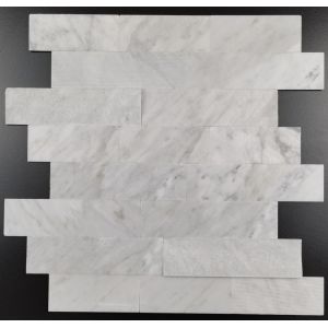 China 4mm Natural Stone Mosaic Tiles 300x300mm Glossy Rustic on sale
