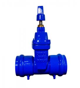 China Ductile Iron Non Rising Socket End Gate Valve Resilient Soft Seat on sale