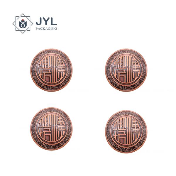 Copper Embossed Metal Sticker Labels Zinc Alloy corrosion resistance