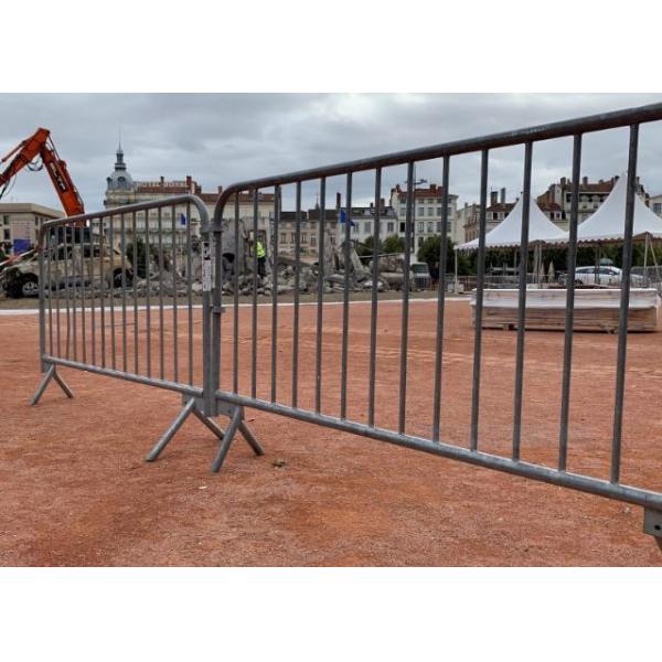 Metal Galvanized Temporary Crowd Control Fencing For Bridge
