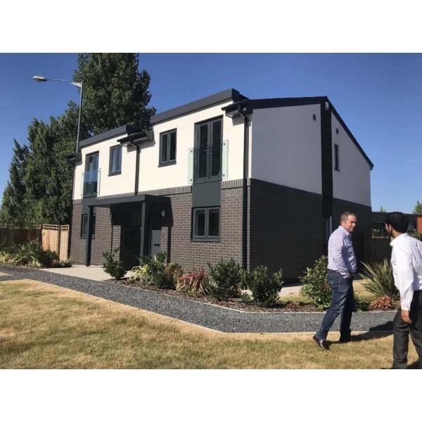 Eco Friendly 0.4mm Steel PU Sandwich Wall Panel Stone Pattern Width 380mm