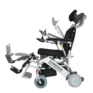 Buy cheap Electromagnetic Brake Aluminum Alloy CE ISO Fold Up Wheelchair from wholesalers