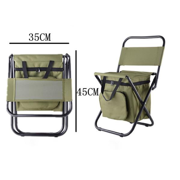 Lightweight Foldable Camping Chair With Storage Bag , Beach Fishing Chair
