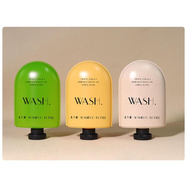 Customized 350ml 250ml HDPE Plastic Special Shampoo Bottle Wholesale Eco-Friendly Body Wash Pump Bottle