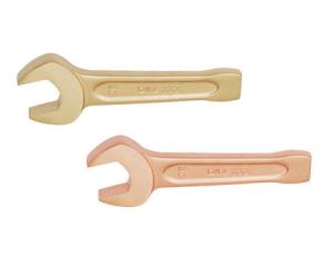 China Non-Magnetic Non-Magnetic Copper Beryllium Open End Striking Spanner DIN133 EXIIC ATEX on sale