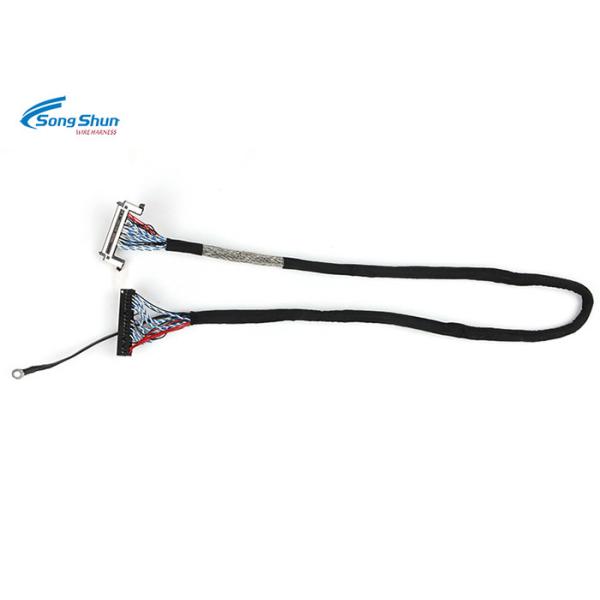 Customized 40pin LVDS Cable Assembly FI-RE 51Pin To Dupont 2.0mm 7/0.127mm