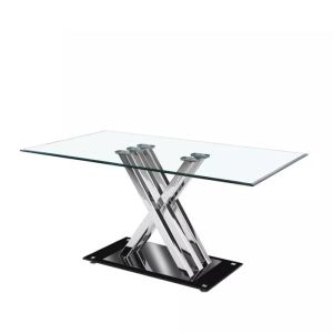 China Stylish 8mm Clear Tempered Glass Table For Home Furnishing wholesale